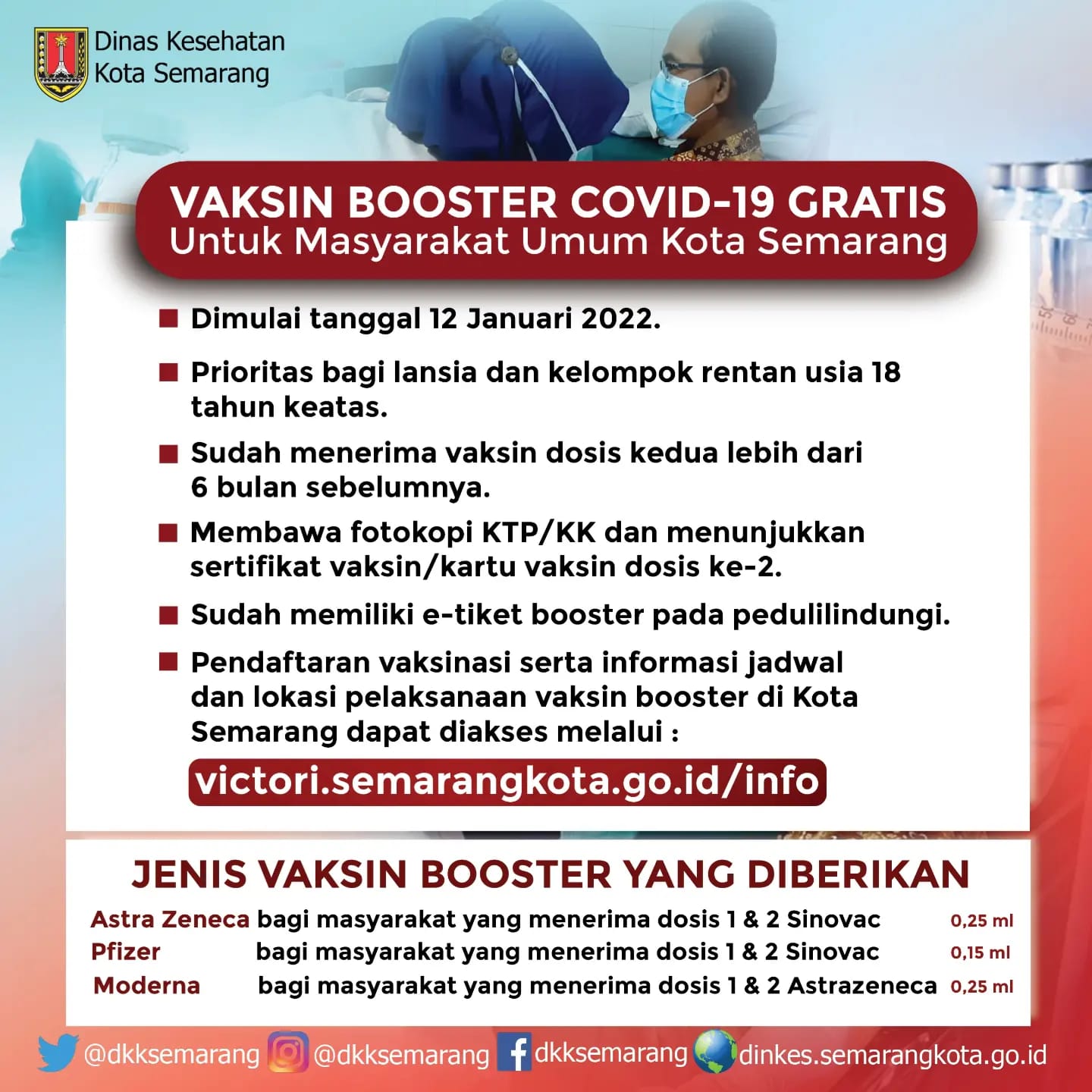 Vaksin Booster Untuk Masyarakat Umum, GRATIS Mulai HARI INI ...